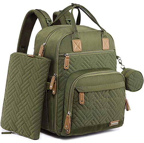 iniuniu Baby Diaper Bag Backpack, 4 in 1 kit Large Capacity Travel Backpack