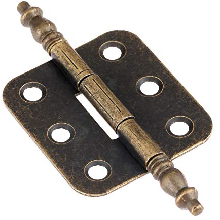 Schrankscharniere 4 Kronenscharniere 6 Löcher 12 Schrauben 70 * 35 mm Antik Bronze Eisen Dekor Tür Schrank Schmuck Geschenkbox Schublade Möbelbeschläge