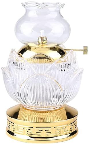 Öllampen, Notfall-Kerosinlampe for den Innenbereich, warmes Zuhause vor Buddha, Ghee-Lampe, kostenlose Retro-Hurrikan-Lampe, traditionelle Handwerks-Öllampe im alten Stil for Schlafzimmer, Arbeitszimm