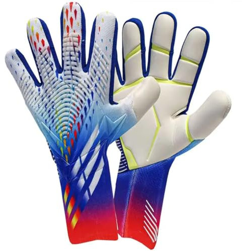 Fußball-Torwarthandschuhe Mit Fingerunterstützung, Ideal Für Training Und Spiel Für Jungen Und Mädchen, Größe 6/7/8/9/10 Yards 10 A