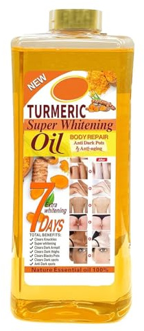 Huile Soft 7, huile de curcuma Soft 7, huile naturelle 200 ml pour tous les types de peau, huile corporelle de curcuma pour hydratant visage et corps nourrissant (1Pc)