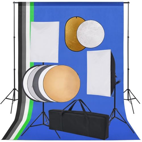 Lechnical Kit Studio Fotografico con Luci Softbox Fondale e Riflettore,Studio Foto,Fotografia,Illuminazione e Studio,Luci e Flash da studio-3067104