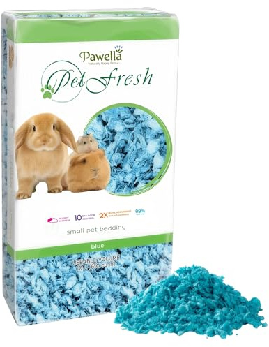 W-Direct Premium Kleintierstreu - 10 l, superweich, 10-Tage-Geruchskontrolle, 2 x saugfähig, staubfrei, umweltfreundliche Einstreu für Kaninchen, Meerschweinchen, Hamster und andere kleine Haustiere