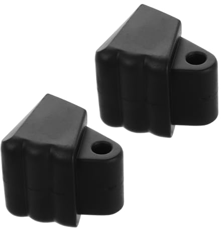 BESPORTBLE Zapata de Freno de PVC para Patines en Línea y Roller Skate Función de Parada Instantánea de Seguridad Resistente al Desgaste, Color Negro Pack de 2 Piezas