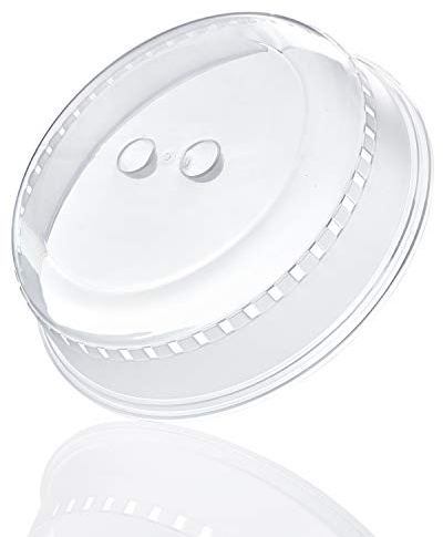 Kerafactum - Coperchio microonde, Coperchio per microonde Ø 26 cm, Coperchio microonde antischizzi, coperchi Protezione aromatica, Accessori microonde, Campana per microonde, coperchi per microonde