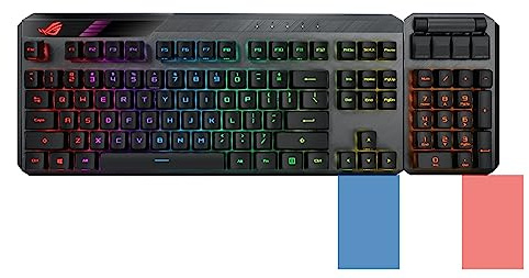ASUS - Clavier Gamer Rétroéclairé sans Fil ROG Claymore II