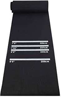 Trintion Dart Mat With 4 Throwing Distances Rubber Dartboards 300x62cm for Pub Club