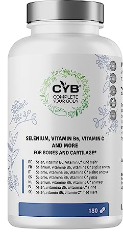 CYB 360 Jump and Run - Integratore Multivitaminico per Ossa e Cartilagine con Vitamine B6, C, Selenio e Altro - 1 x 180 Compresse