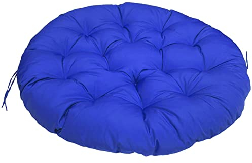 ZTGL Papasansessel Kissen Wasserdicht, Polster Bodenkissen für Schwenksessel, Rund Papasan Sessel 40-180cm, Indoor & Outdoor Polyrattan Sessel Kissen,Grau,170x120cm