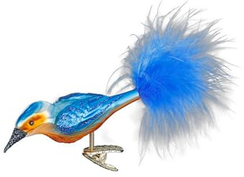 Inge-glas Eisvogel 10 cm 10015S023 gefiederte Freunde - Christbaumschmuck Glas mundgeblasen