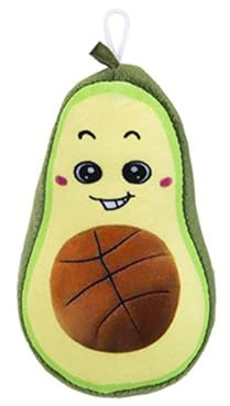 Funny Avocado Basketball Plush Toy - 16cm, 1 Piece - Cute & Soft Stuffed Amusement for All Ages, Idea