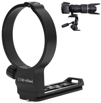 Lens Collar Tripod Mount Ring, Support Bracket Holder Built in Quick Release Plate, Tripod Mount Ring Stand Base for Z 180-600mm F/5.6-6.3 VR
