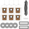Set di accessori da 18 pezzi per Dreame L10s Ultra/Dreame L10 Ultra/Xiaomi X20+, 1 Spazzole Principali, 2 Filtri HEPA, 4 Panni mop, 6 Sacchetto per polvere, 4 Spazzole laterali, 1 Spazzola pulizia