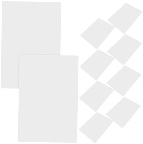 VILLFUL 10 Hojas de Etiquetas para Tienda, Cartel de Precio de Papel white, Etiquetas Publicitarias para Uso en Comercios y Locales