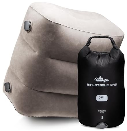 Aufblasbare Fußstütze Flugzeug – 3 Höhen & Airbag-Pumpe