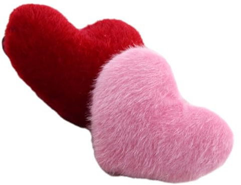 ULDIGI 2stücke Herzförmiges Stecknadelkissen Handgelenk Nähzubehör Für Nähen Stickerei Quilten Baumwolle-Polyester Kompakt Sicher Nadeln Aufbewahren Praktische Farbenfrohe DIY Nadelkissen