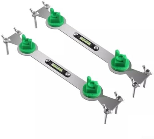 Honseadek Livellatore per tubi dell'acqua, dispositivo di posizionamento e livellamento del tubo dell'acqua con livella a bolla ad alta precisione per idraulici, per vari progetti idraulici, 2 pezzi