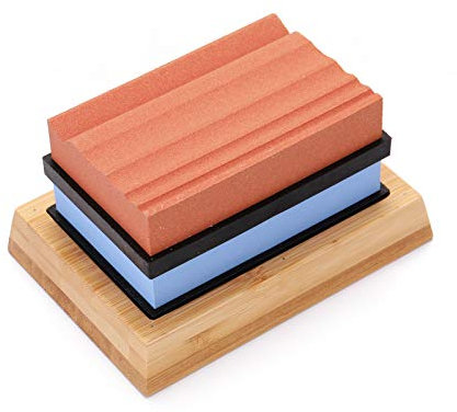 Pietra per affilare scanalata con grana 400 #/1000 # Premium per affilare tutti i temperamatite con base antiscivolo