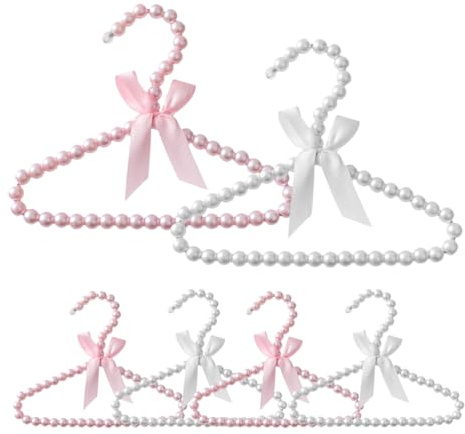 INOOMP Set 6 Pezzi Appendini Design Salvaspazio Bambini Perline in per Camerette e Armadi e Bambini