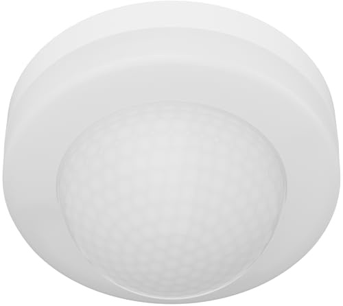Oktaplex Jim Bewegungsmelder Decke 360° PIR-Sensor 10m Reichweite Aufputz Bewegungssensor Innen weiß Motion Sensor LED geeignet