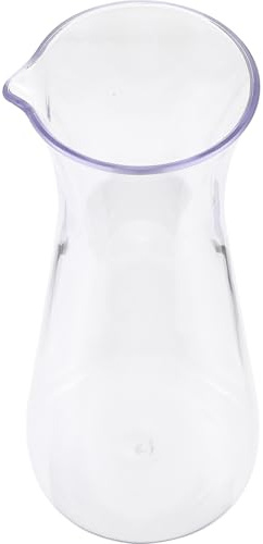 SHINEOFI Caraffa per Vino Rosso in Acrilico Trasparente 550Ml Decanter per Servire Vino per Feste e Casa Contenitore per Bevande Riutilizzabile Facile da Pulire Regalo per Amici e