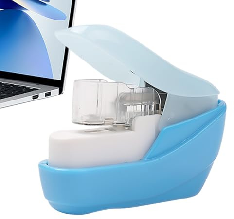 Xijobido Staple Free Stapler | Portable Stapleless Compact Handheld Stapling Tool - No Staple Stapler,for Children Home Business Arts Office School Classroom Desk Hospital Document