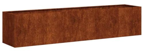 Genérico Jardinera oxidada 200x40x40 cm Acero corten,Casa y jardín,Jardín,Jardinería,Maceteros y jardineras,Marrón,860688
