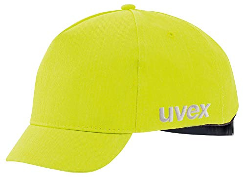 Uvex U-Cap Sport Hi-Viz Anstoßkappe - Kurzer Schirm - Warngelb - 55-59 cm 55-59 cm