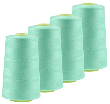 4 x 4572m Qualitäts Overlock-Garn Oeko-Tex Overlock-Nähgarn Farben 581 bis 620
