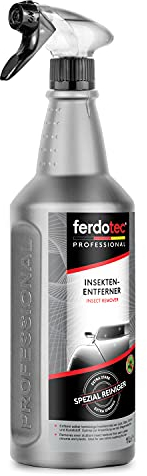 ferdotec® 1000ml di rimozione degli insetti | Detergente per insetti premium extra forte per vetro, vernice, superfici in plastica con un effetto profondo | Rimuovi insetti per auto, moto, case mobili