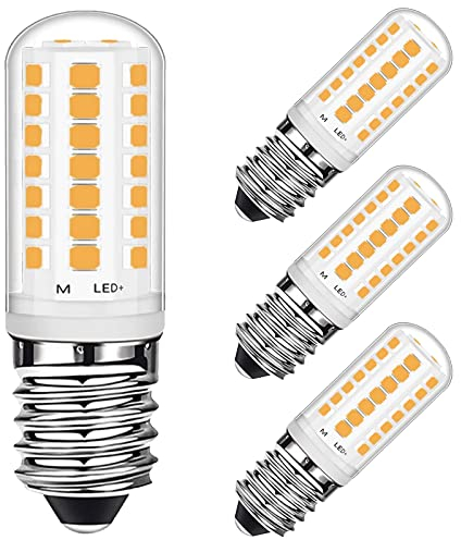 E14 LED Lampen 3W 2700K Warmweiß Entspricht 28W Halogen birne, E14 LED Glühbirne 360LM für Gefrierschrank/Dunstabzugshaube/Nähmaschine, Kein Flackern, RA>85, AC220-240V, 4er Pack Euxper