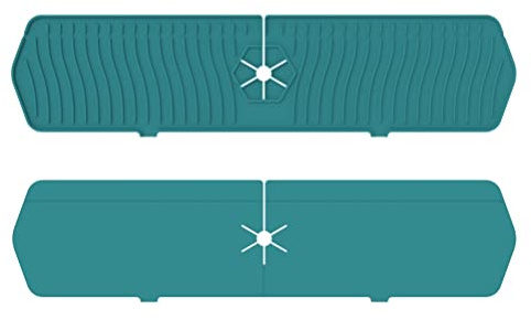 Protection Anti-éclaboussures pour lavabo, évier de Cuisine, Protection Anti-éclaboussures en Silicone, Tapis d'évier, Coussin d'égouttement derrière la Cuisine, la Salle de Bain 61 * 14.8CM