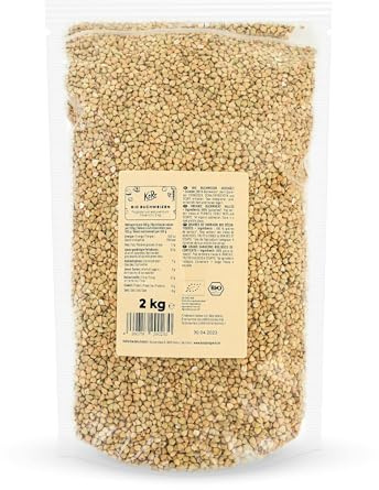 KoRo - Bio Buchweizen 2 kg - Pflanzliche Proteinquelle - Ballaststoffquelle - Ideal als Beilage, Topping, Müsli oder zum Backen