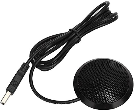 Microfono Omnidirezionale, Microfono Portatile USB da Tavolo Pickup a 360 Gradi Microfono a Condensatore Omnidirezionale, Riduzione del Rumore, per Riunioni (senza interruttore)