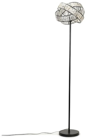 ValueLights | Acrylic Jewel Twist Chrome Floor Lamp with Tortoise Shell Lampshade Modern Bedside Living Room Light + LED Bulb | Floor Lamps & Torchieres, Home Décor & Improvement Essential