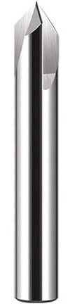 Fasenfräser 1 stück Fase Ende Mühle Aluminium Fräsen Beschichtung Legierung Center Bit for Metall Gerade Nut Router Bits(HRC55x3AL,5.0MMx5Dx50L)