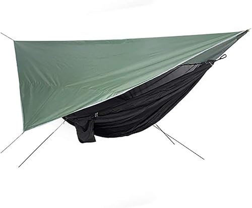JvFbjLF Hamaca mosquitera mosquitera Hamaca Dosel Conjunto al Aire Libre Apertura rápida Hamaca Impermeable Sombra Tienda de campaña(Nero)