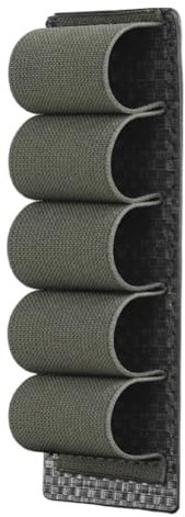 ANSNOW Tattico Munizioni Molle 5 Colpi Calibro 12 Fucile Appeso Supporto Proiettile Cartuccia/Verde
