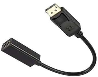 Glowster Adaptador Display Port a HDMI 4K, Compatible con resoluciones Ultra HD, Ideal para conectar Dispositivos a Pantallas de Alta definición.