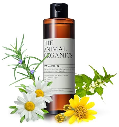 Bekannte japanische Marken The Animal Organics Hundeshampoo 98% pflanzliche Inhaltsstoffe nach menschlichem Standard Gründliche Reinigung Nicht reizend Leicht auszuspülen 250ml