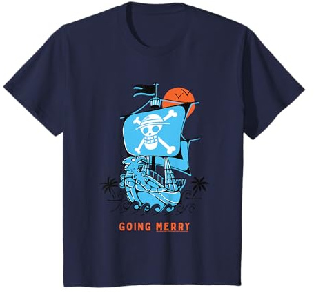 Enfant Going Merry Ship Chapeau de paille Pirates Monkey D Luffy Kids T-Shirt