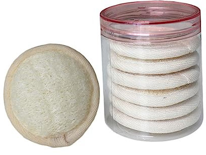 Baluue 10stücke Gesichtsreinigungspads Aus Luffa Für Damen Strapazierfähig Und Sanft Zur Haut Geeignet Für Trockene Und Fettige Hauttypen Für Tiefenreinigung