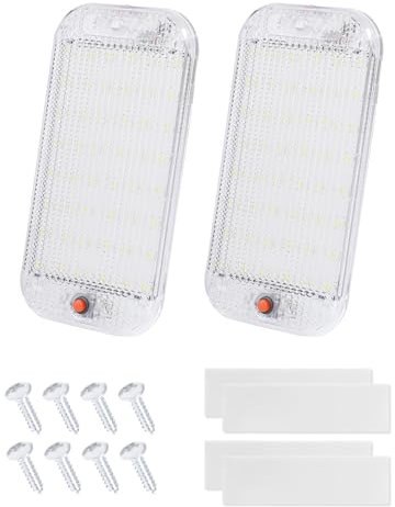 Flaconi Luz Interior LED Coche 10W 48 LED para Automóviles, Remolque y Camioneta (2PCS)