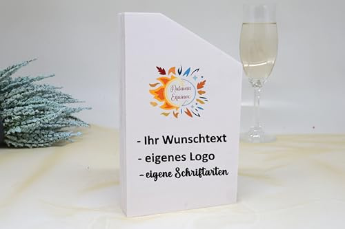 Pila Stone Pappel Holz Trophäe, personalisiert mit eigenem Text Grafik oder Logo, für Presivergabe, Gewinner Ehrungen. Personalisierte Gravur - Pokal - Auszeichnung - Elegant für Jubiläum