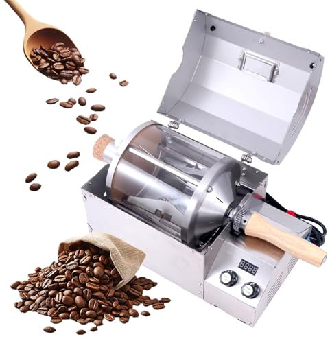 FHRKA Coffee Roaster, Electric Coffee Beans Roaster, 500g Coffee Roaster Homemade Baking Machine for Cafe Shop/home