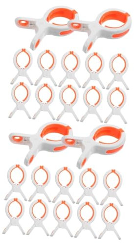 Ciieeo 2 Ensembles Clips De Fixation De Serviette Titulaires Chaise De Plage Pinces À Linge Épingle À Linge Pince À Linge Fauteuil Salon Pinces À Vêtements Coupe-Vent Abdos 12 Pièces * 2