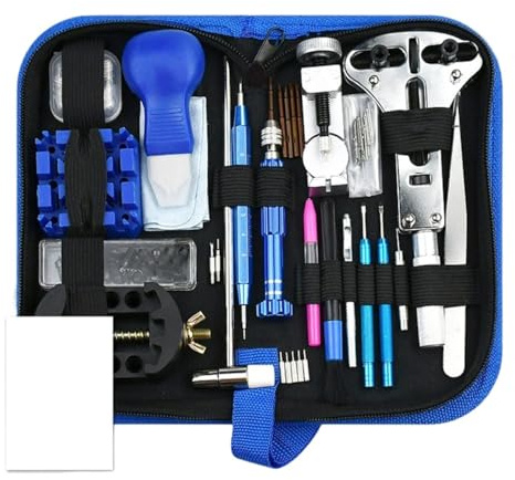 WLIHDB 212 pz Orologio Apri Kit di Strumenti di Riparazione Orologio della Leva Coltello Cacciavite Spille Martello Set Orologiaio Band Link Orologiaio Accessorio per La Sostituzione della Batteria