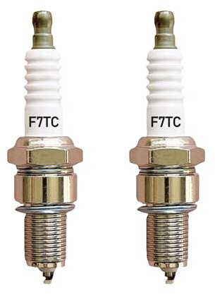 Zündkerze,L8RTC*2/C7HSA*4/F7TC*2,Zündkerzen für Rasenmäher Benzin,Zündkerzen 2 Takt,Universelle Zündkerze für Benzinmotoren,Motoren zündkerze (2*F7RTC)