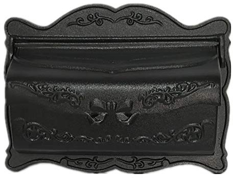 Wall Mounted Post Box, Wall Mounted Letterbox, Community Mail Boxes Letter Box Villa Letter Box Community Outdoor Rainproof Retro Mailbox (Black)