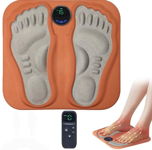 OrthobackReNerv 3D- Regenerative EMS-Fußmassagegerät mit niederfrequenten Impulsen, 6 Massageprogrammen & 15 Intensitätsstufen, fördert Durchblutung & Lymphfluss, kabellos